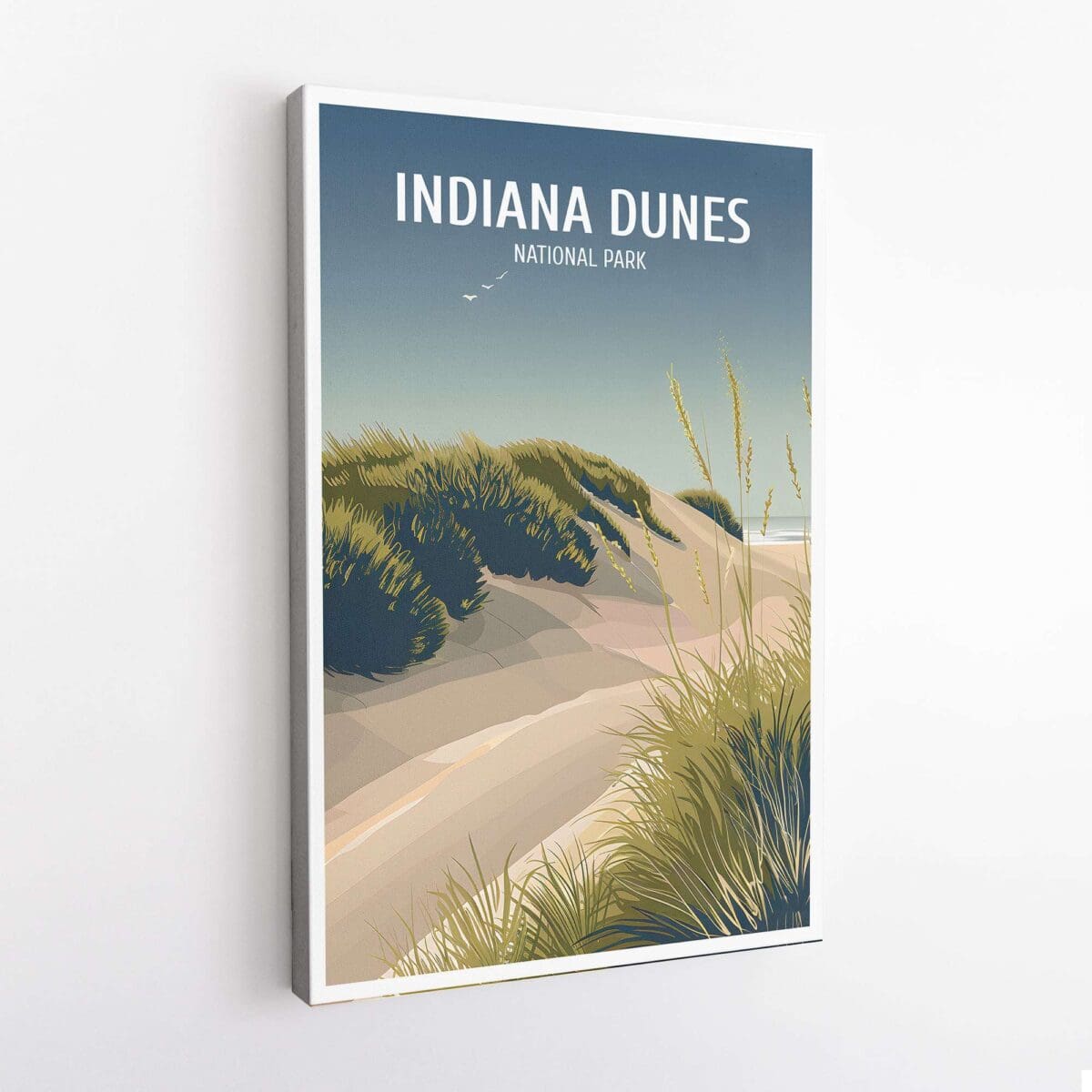 Indiana Dunes National Park Modern Wanderlust Canvas UnitedWorldMemories