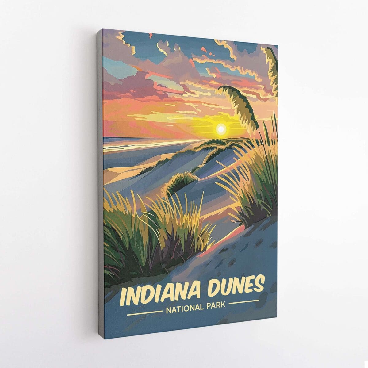 Indiana Dunes National Park Sunset Serenade Canvas UnitedWorldMemories