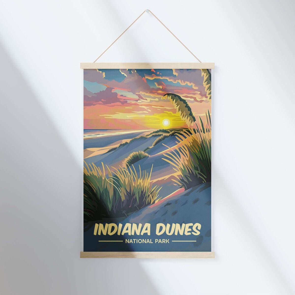 Indiana Dunes National Park Sunset Serenade Hanger Poster UnitedWorldMemories