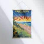 Indiana Dunes National Park Vibrant Escapade Hanger Poster UnitedWorldMemories