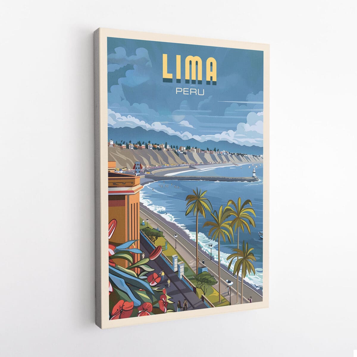 Lima Colorful Miraflores Canvas UnitedWorldMemories