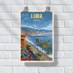 Lima Colorful Miraflores Poster UnitedWorldMemories