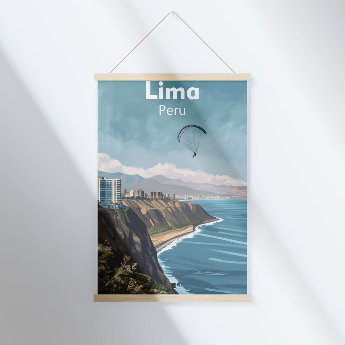 Lima Paraglider Hanger Poster UnitedWorldMemories