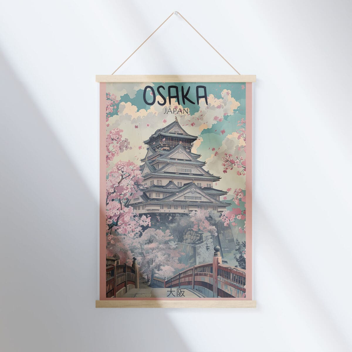 Osaka Castle Hanger Poster UnitedWorldMemories