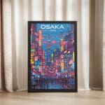 Osaka Nights Framed Poster UnitedWorldMemories