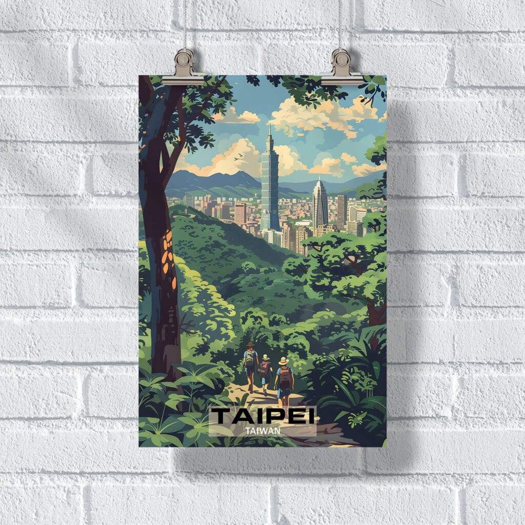 Taipei Elephant Mountain Poster UnitedWorldMemories