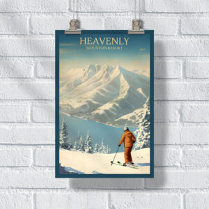 Heavenly Mountain Resort Vintage Poster UnitedWorldMemories